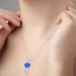 Collier femme So Charm - BS1449-SAPH Métal Argent