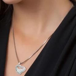 Collier Femme So Charm - BS1975-CRYS Acier Argent