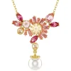Collier Femme Swarovski Gema Pearl - 5688490 rose,doré