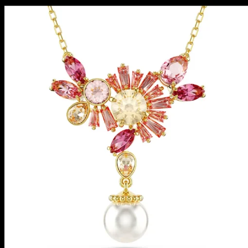 Collier Femme Swarovski Gema Pearl - 5688490 rose,doré
