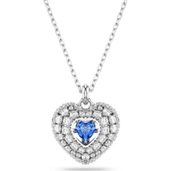 Collier Femme Swarovski Hyperbola Heart - 5680403 bleu,argent