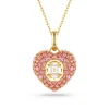 Collier Femme Swarovski Hyperbola Heart - 5680784 rose,doré