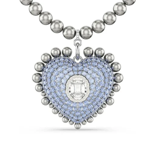 Collier Femme Swarovski Hyperbola Heart Large - 5680645 bleu,argent