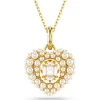 Collier Femme Swarovski Hyperbola Heart - 5680399 doré