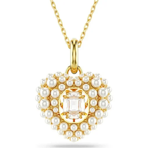 Collier Femme Swarovski Hyperbola Heart - 5680399 doré