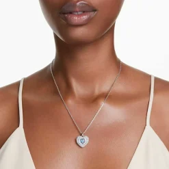 Collier Femme Swarovski Hyperbola Heart - 5680403 bleu,argent