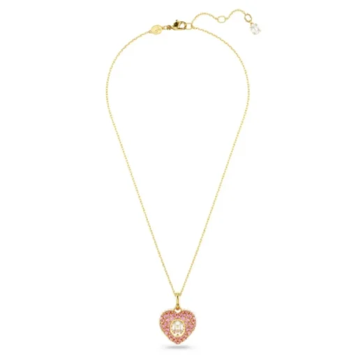 Collier Femme Swarovski Hyperbola Heart - 5680784 rose,doré