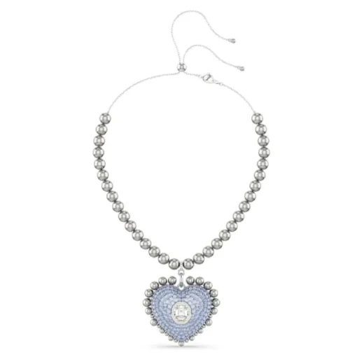 Collier Femme Swarovski Hyperbola Heart Large - 5680645 bleu,argent