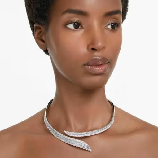 Collier Femme Swarovski Hyperbola ALL ARD OP 5665330 - WHI/RHS M