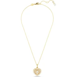 Collier Femme Swarovski Hyperbola Heart - 5680399 doré
