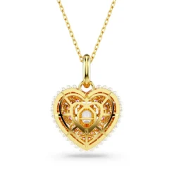 Collier Femme Swarovski Hyperbola Heart - 5680784 rose,doré
