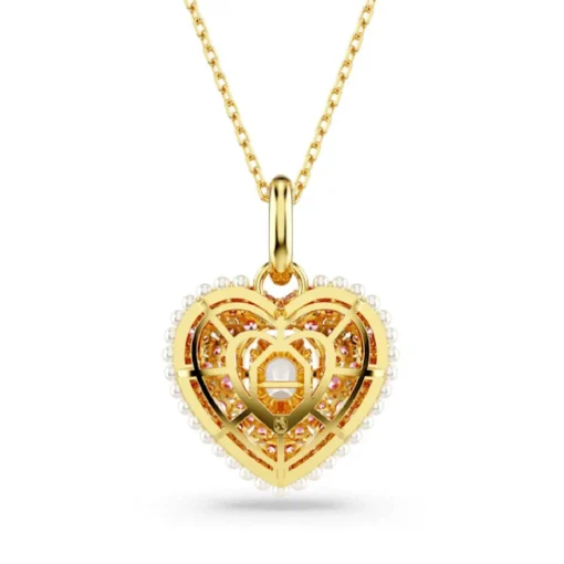 Collier Femme Swarovski Hyperbola Heart - 5680784 rose,doré