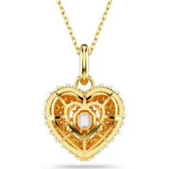 Collier Femme Swarovski Hyperbola Heart - 5680399 doré