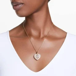 Collier Femme Swarovski Hyperbola Heart - 5680399 doré