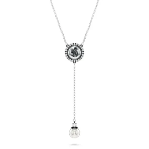 Collier Femme Swarovski Swan - 5681403 noir,argent