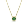 Collier Femme Swarovski Una  - 5680557 Plaqué or Vert