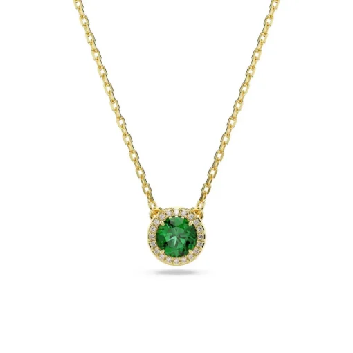Collier Femme Swarovski Una  - 5680557 Plaqué or Vert