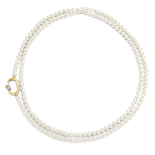 Collier Femme Ti Sento 3993PW-110 - Argent, plaqué or
