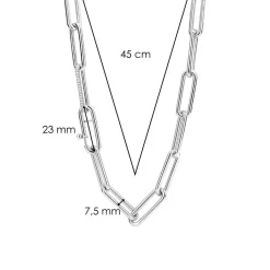 Collier Femme Ti Sento 3937ZI-45 - Argent