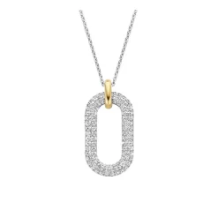 Collier Femme Ti Sento 3964ZY-42 - Argent, plaqué or