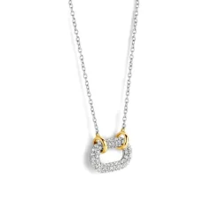 Collier Femme Ti Sento 34010ZY-42 - Argent, plaqué or