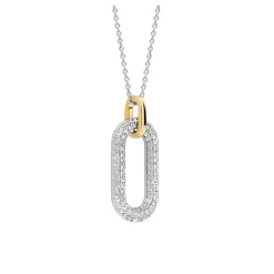 Collier Femme Ti Sento 3964ZY-42 - Argent, plaqué or