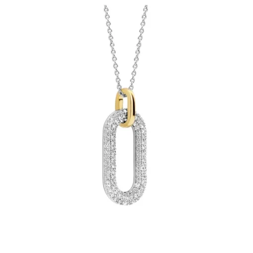 Collier Femme Ti Sento 3964ZY-42 - Argent, plaqué or