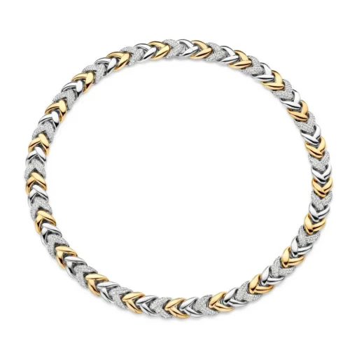 Collier Femme Ti Sento 3989ZY-42 - Argent, plaqué or
