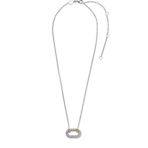Collier Femme Ti Sento 34010ZY-42 - Argent, plaqué or
