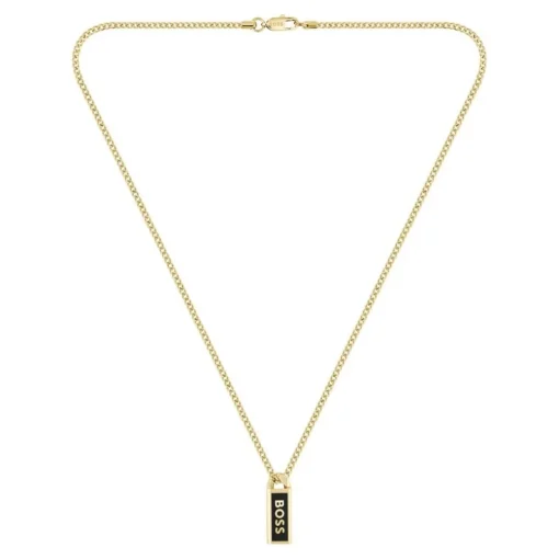 Collier Homme Boss Bijoux Kassy Emblem - 1580678 Acier Doré