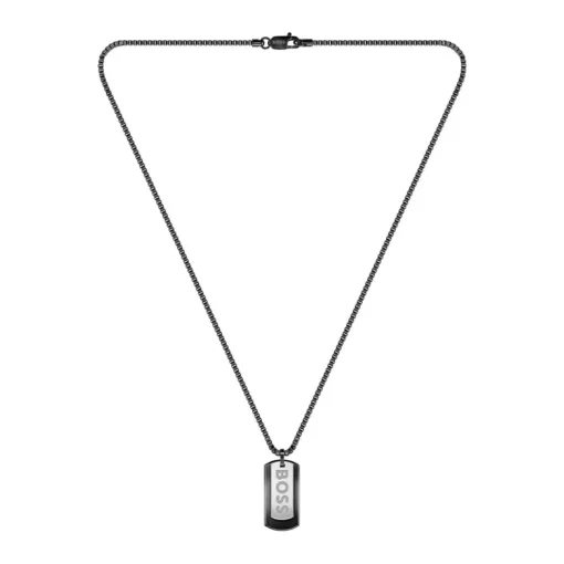 Collier Homme Boss Bijoux Devon - 1580577 Acier Noir