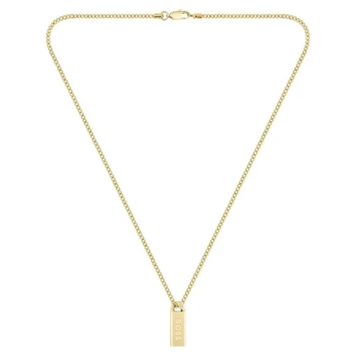 Collier Homme Boss Bijoux Kassy Emblem - 1580678 Acier Doré