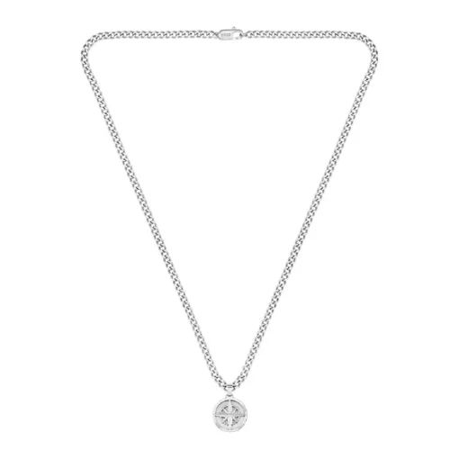 Collier Homme Boss Bijoux North 1580544 - Acier Argent