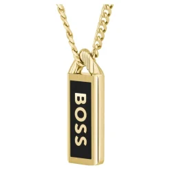 Collier Homme Boss Bijoux Kassy Emblem - 1580678 Acier Doré