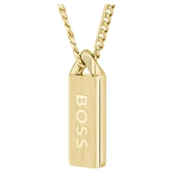 Collier Homme Boss Bijoux Kassy Emblem - 1580678 Acier Doré