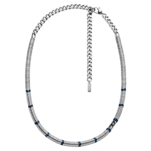 Collier Homme Diesel Bijoux Acier Classique - DX1576931 Hématite