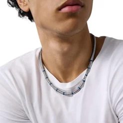 Collier Homme Diesel Bijoux Acier Classique - DX1576931 Hématite