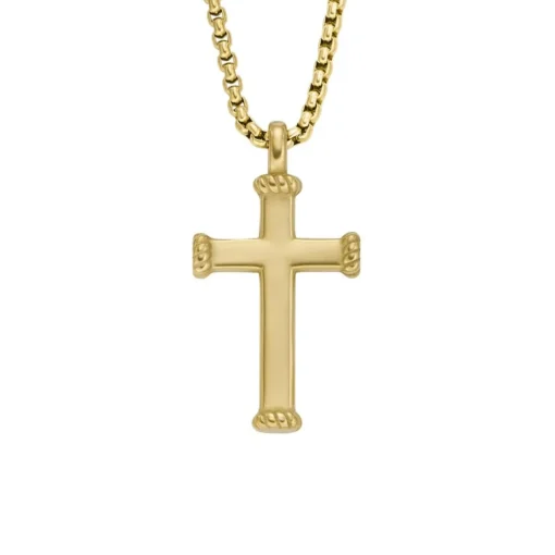 Collier Homme Fossil Bijoux - JF04701710 - Acier Doré