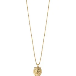 Collier Homme Guess Bijoux - JUMN01387JWYG LION KING Acier doré