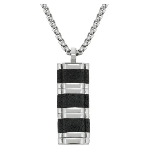 Collier Homme Jourdan JH150006N - BADI - Acier Argent