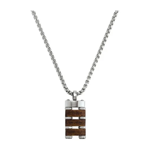 Collier Homme Jourdan MG029H - BADI - Acier Argent