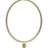 Collier homme JUMN01301JWYG Lion King acier doré