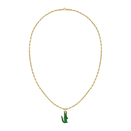 Collier Homme Lacoste Arthor 2040229 - Acier Doré, Vert