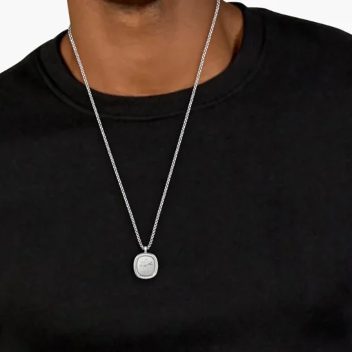 Collier Homme Lacoste Vigor - 2040410 Acier Argent