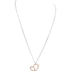 Collier Jourdan APHRODITE ADY518 - Collier En Argent Bicolore Rose Oxyde de zirconium Femme