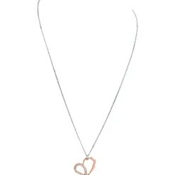 Collier Jourdan APHRODITE ADY518 - Collier En Argent Bicolore Rose Oxyde de zirconium Femme