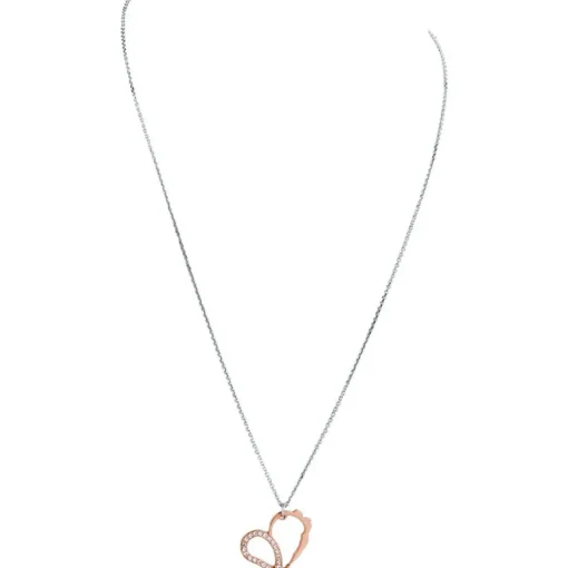 Collier Jourdan APHRODITE ADY518 - Collier En Argent Bicolore Rose Oxyde de zirconium Femme