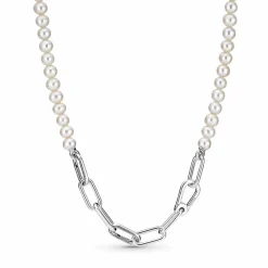 Collier Link et Perles culture d'eau douce Pandora ME