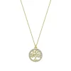 Collier Lotus Silver TREE OF LIFE LP1746-1-2 - Collier Pendentif Ajouré Arbre de vie Femme