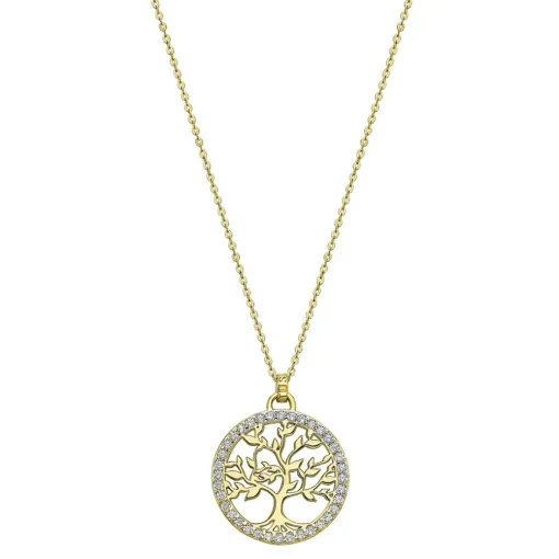 Collier Lotus Silver TREE OF LIFE LP1746-1-2 - Collier Pendentif Ajouré Arbre de vie Femme